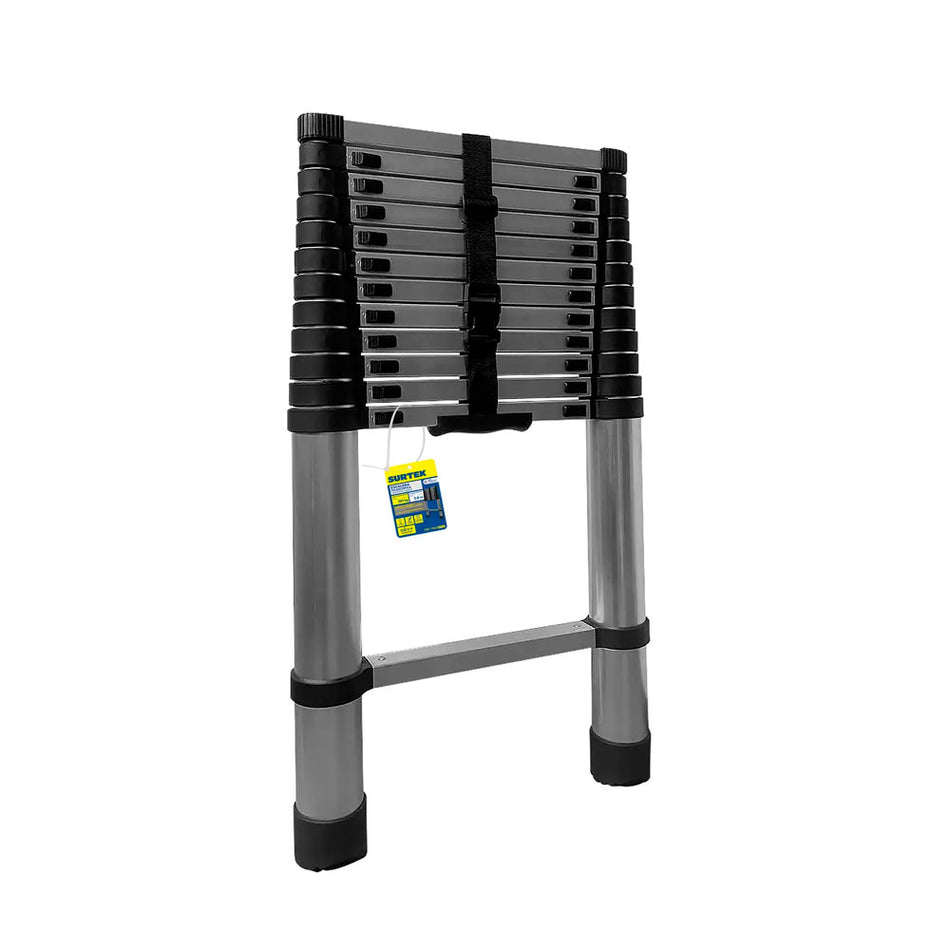 Escalera telescopica de aluminio con 13 peldaños Surtek ETE13