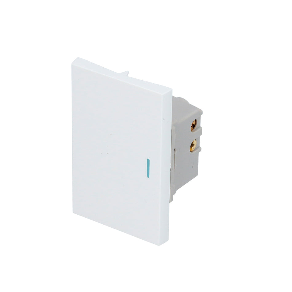 Interruptor 1/1, línea Premium, color blanco Surtek P607B