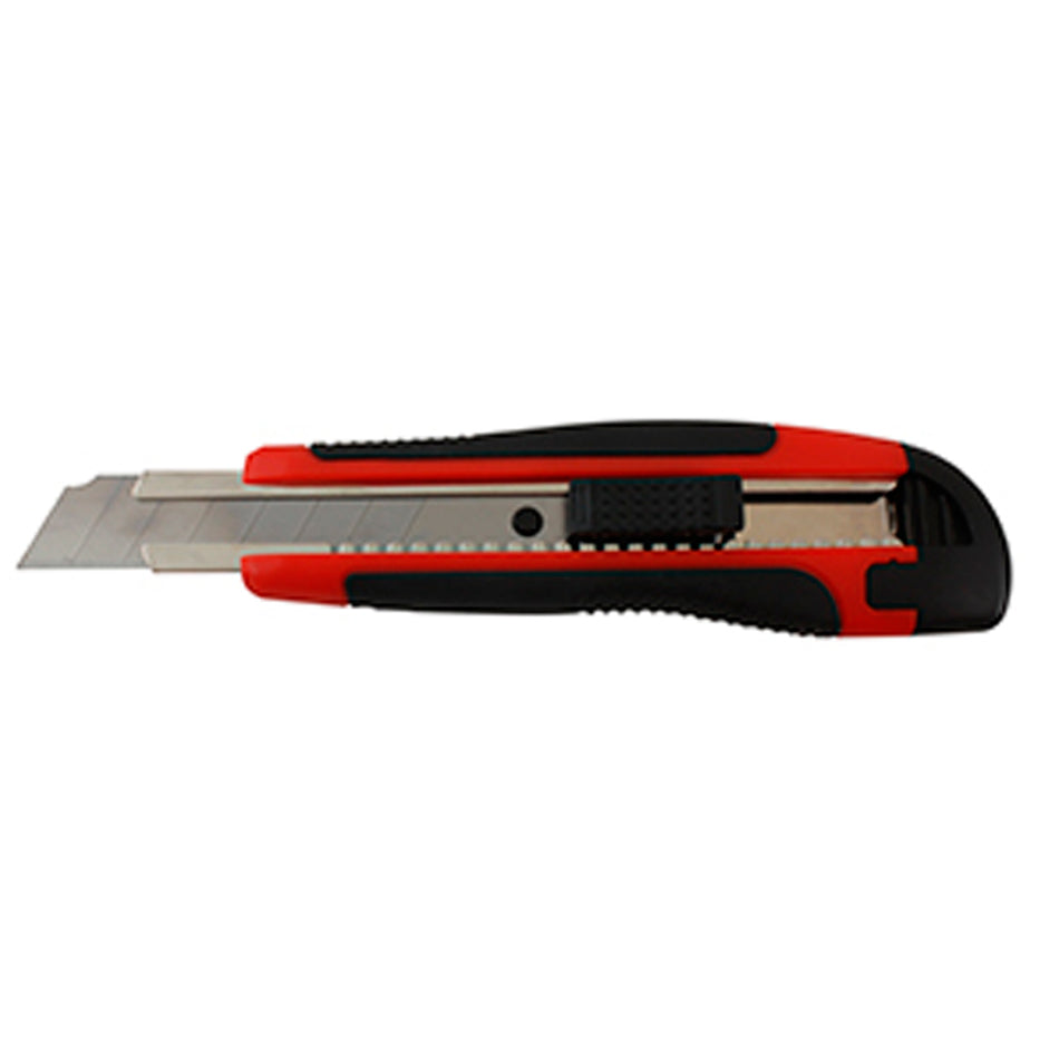 NAVAJA CUTER PLASTICA 6" GRIP TPR 2 REP DOGOTULS KN1021