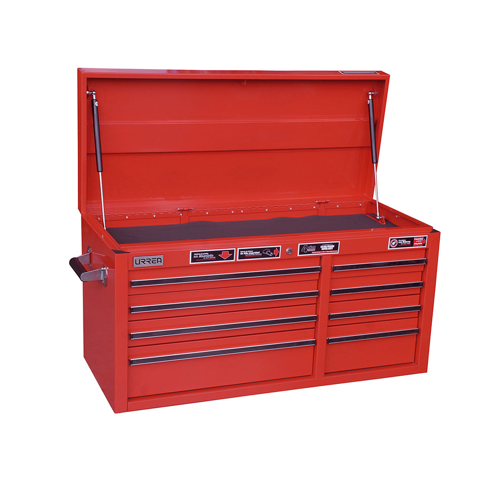 Gabinete superior 8 gavetas color rojo serie X 41 Urrea X41S8