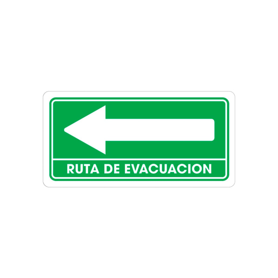 SEÑALAMIENTO RUTA EVACUACION IZQUIERDA 1
