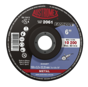 Disco abrasivo para corte de metal de 15