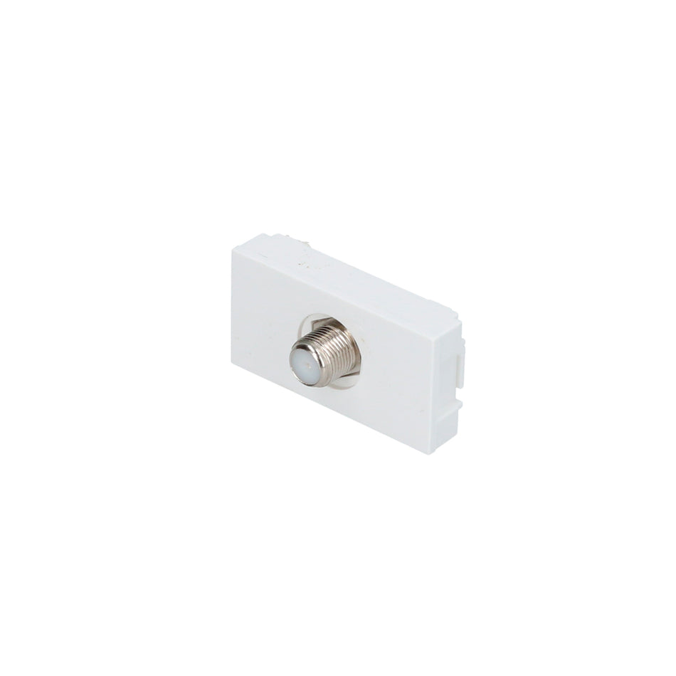 Toma para TV 1/3, línea Premium, color blanco Surtek P614B