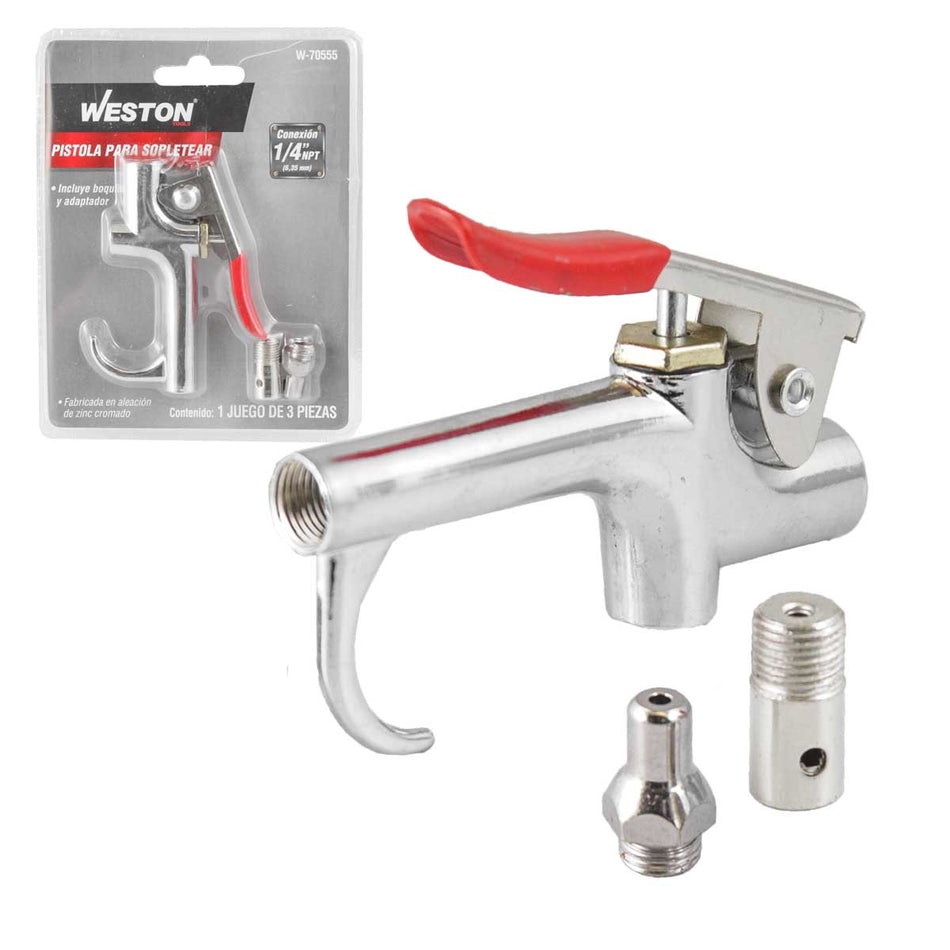 PISTOLA METALICA PARA SOPLETEAR 1/4 NPT,