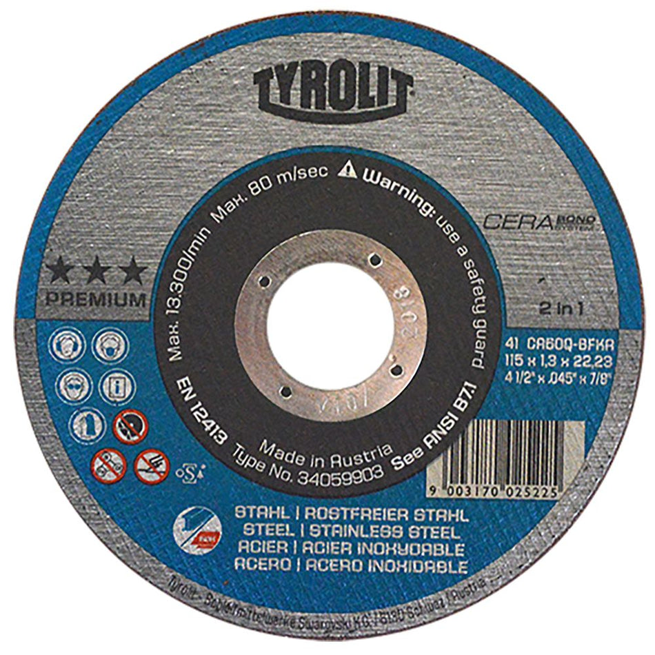 Disco abrasivo para desbaste de acero al