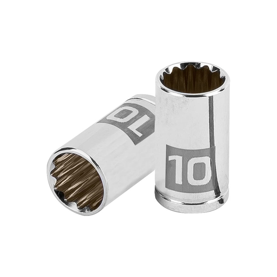 Dado de 10 mm, 12 puntas, cuadro 1/4', T