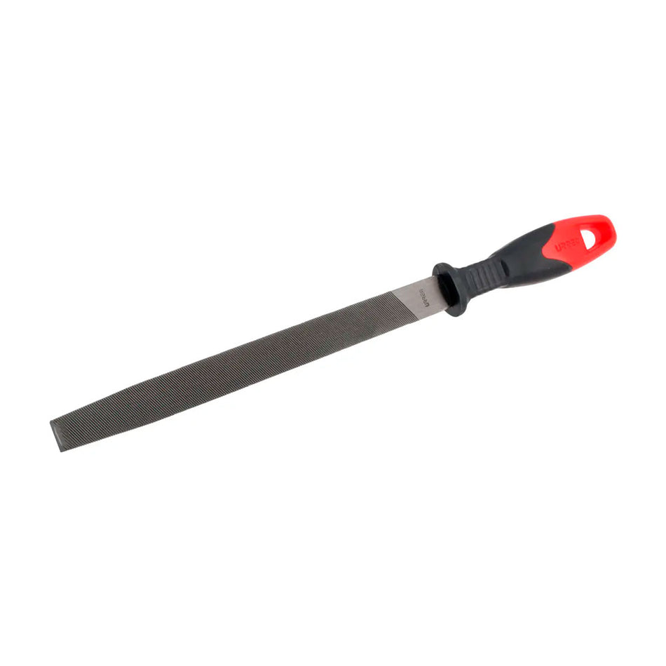 Lima media caña bastarda con mango bimaterial 8" Urrea UFMBB8