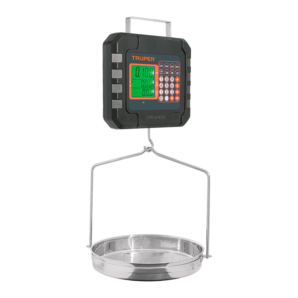 Báscula electrónica colgante, recargable