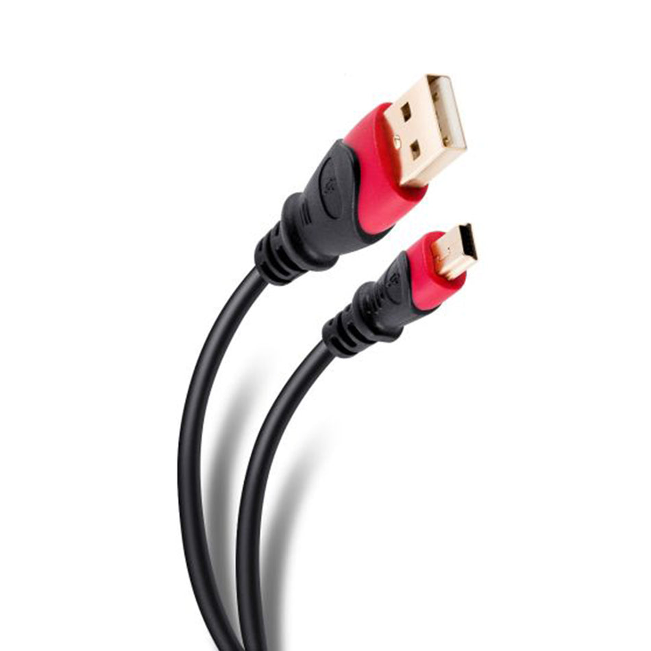 CABLE REFORZADO USB A MINI USB 1,8MTS