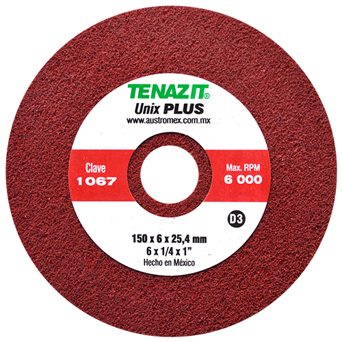 Rueda unix de densidad 3 de 150 x 6 x 25