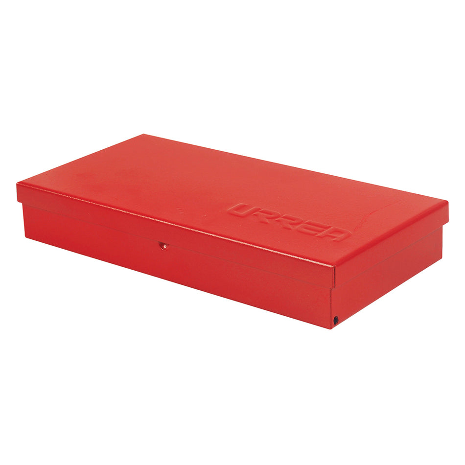 Caja metálica usos múltiples color rojo 4" x 9" x 1" Urrea 4725