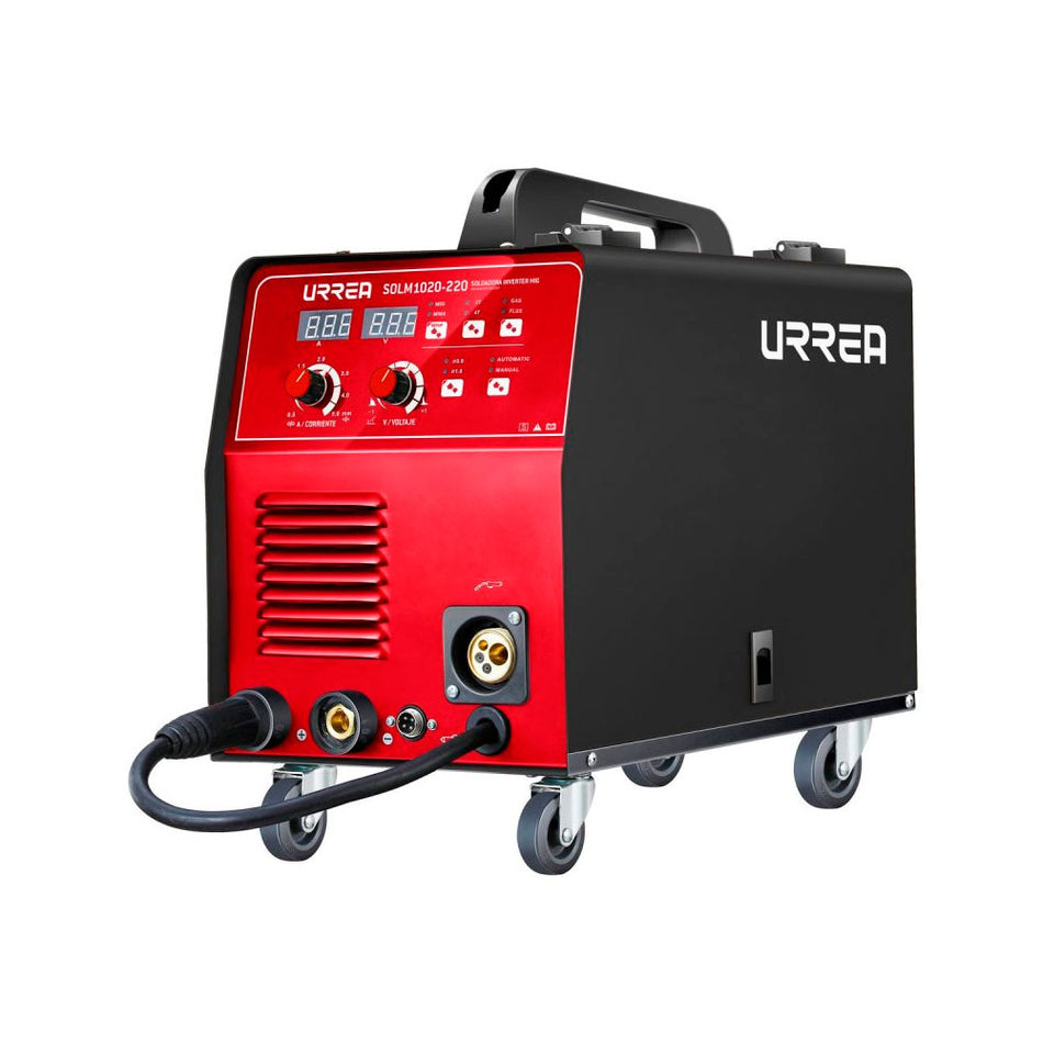 Soldadora inverter para uso con microalambre de 1 fase 220 V, 200 A Urrea SOLM1020-220
