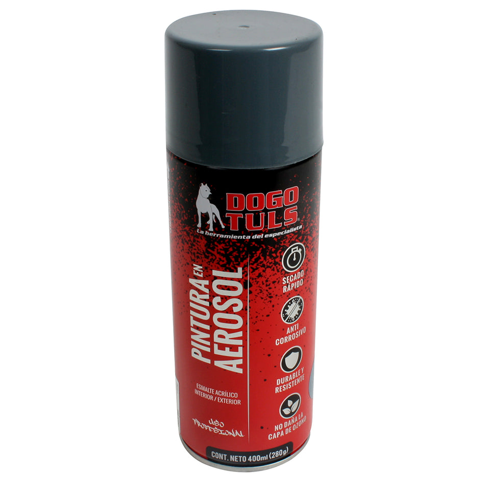PINTURA AEROSOL BRILLANTE GRIS ACERO DOGOTULS PA4021