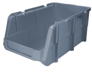 Gaveta plástica pico de pato color gris 17" x 16" x 7" Surtek GAVG4
