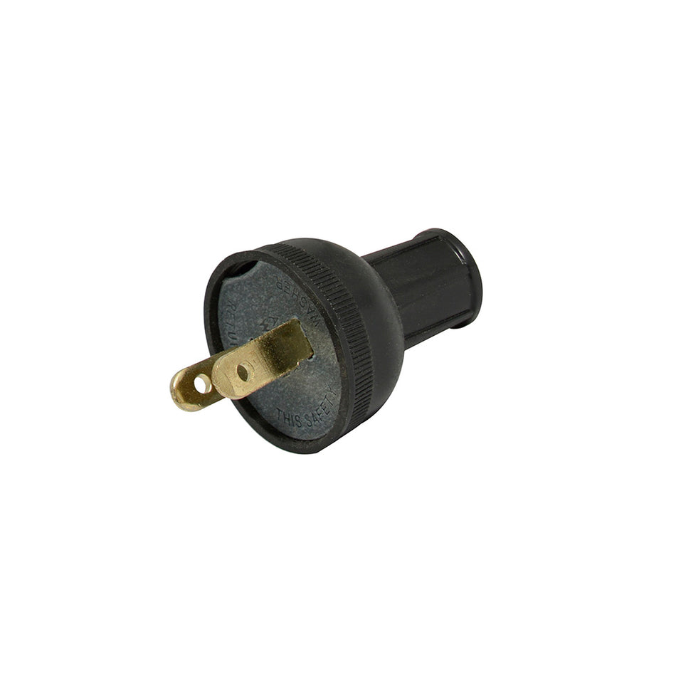 Clavija de hule redonda, color negro Surtek 136503