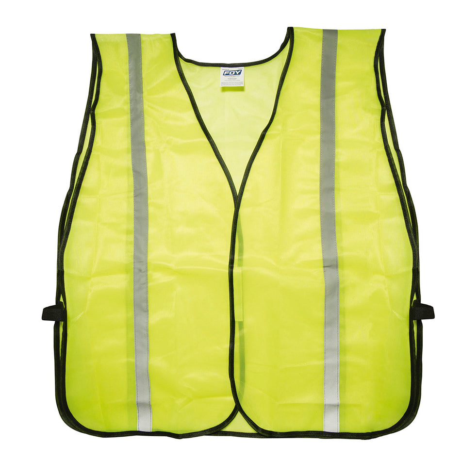 Chaleco de seguridad de malla de poliéster de alta visibilidad amarillo unitalla Foy 144171
