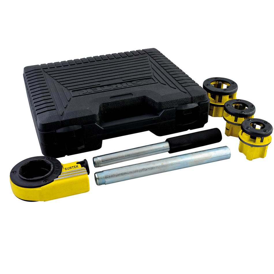 Juego de tarraja para tubo de 1/2" a 1" NPT, 4 piezas Surtek TMP5