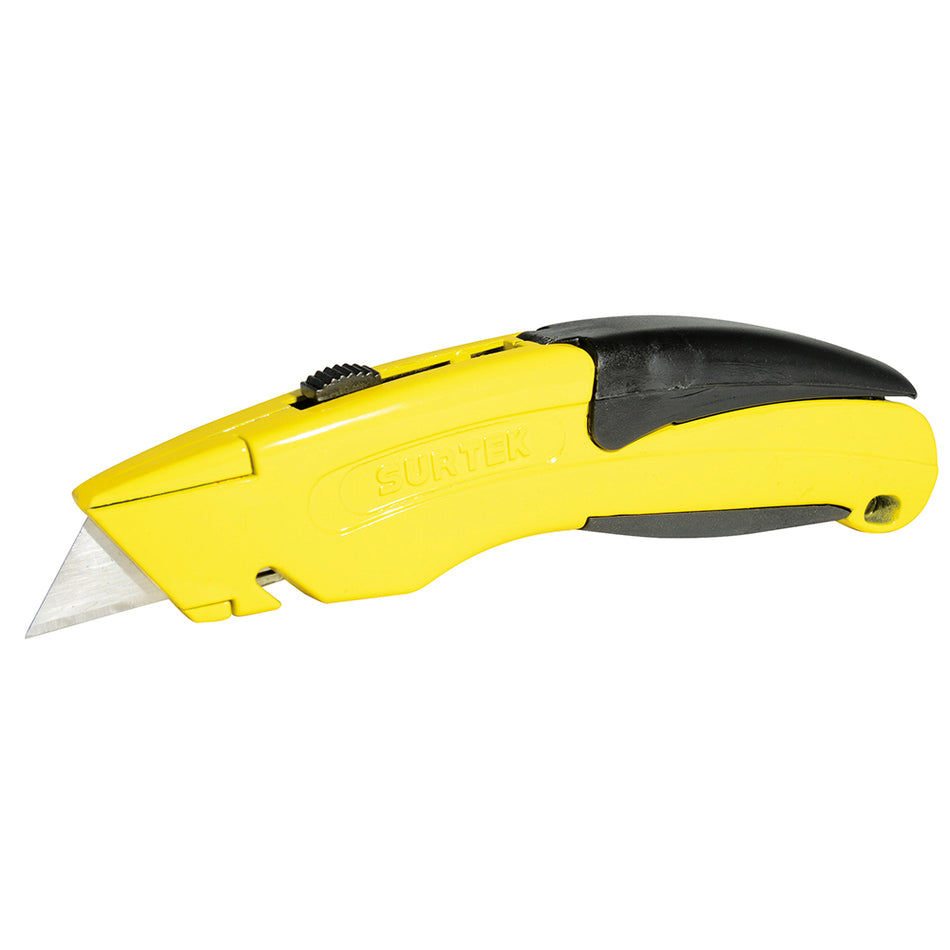 Navaja utilitaria retráctil curva con grip de 7" Surtek NF7