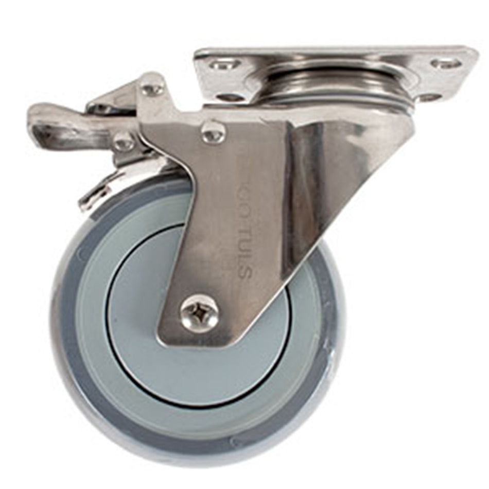 RODAJA ACERO INOX TPR GIRA Y FRENO 4" DOGOTULS ZF5176