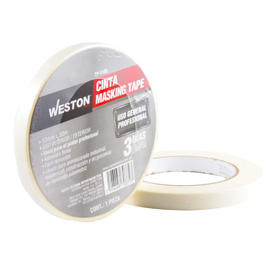 CINTA MASKING TAPE 12MM x 50M (Precio x