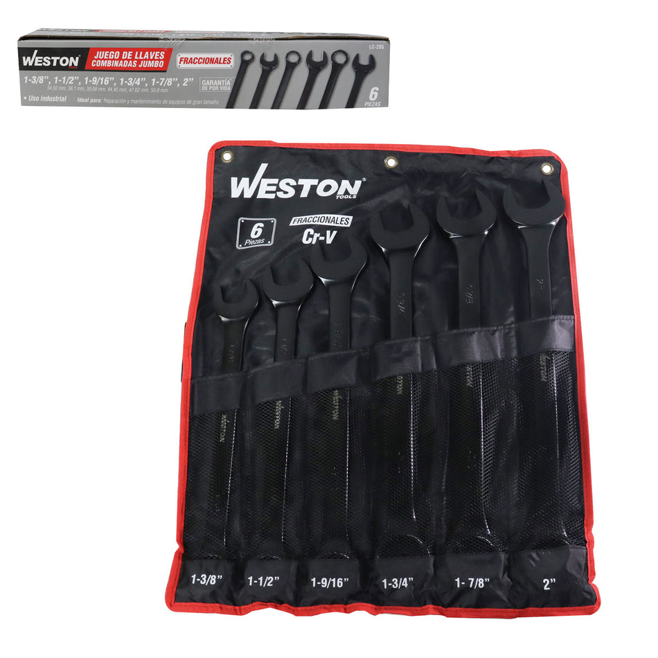 JUEGO DE LLAVES COMBINADAS JUMBO CrV FOS