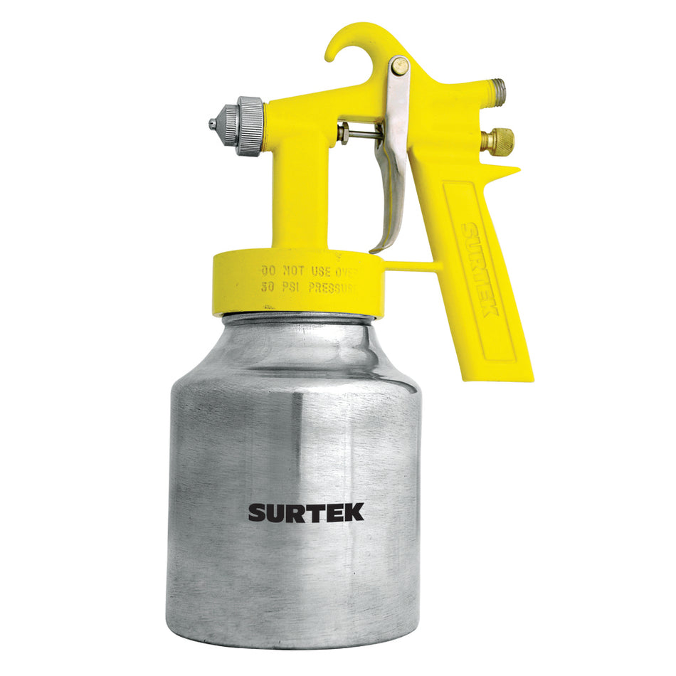 Pistola para pintar con vaso reforzado de baja presión, capacidad 1000 ml, 45 PSI Surtek PPB1
