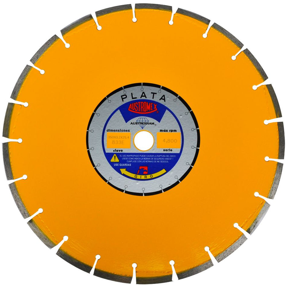 Disco de diamante de 357 x 3.2 x 25.4 mm