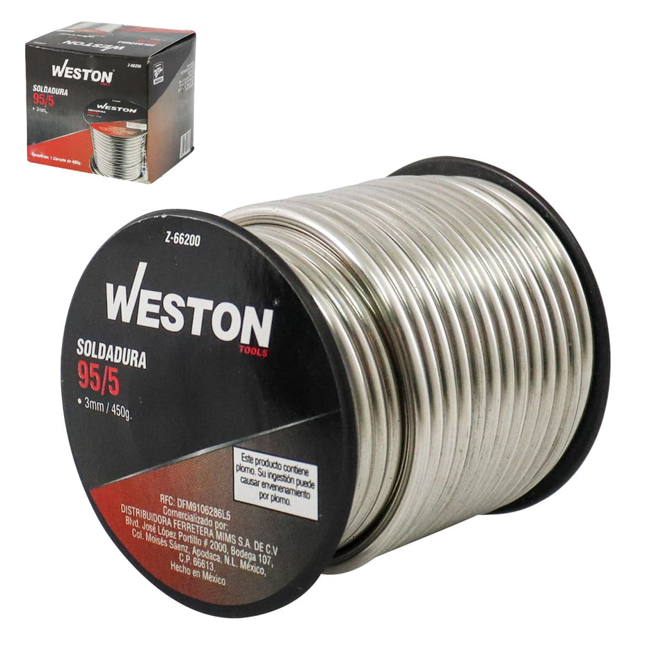 SOLDADURA SOLIDA 95/5 SB      3MM, WESTO