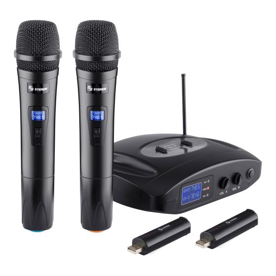 SISTEMA PROFESIONAL 2 MICROFONOS INALAM.