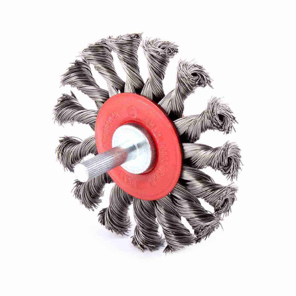 CEPILLO CIRCULAR TRENZADO 3" C/VASTAGO 1