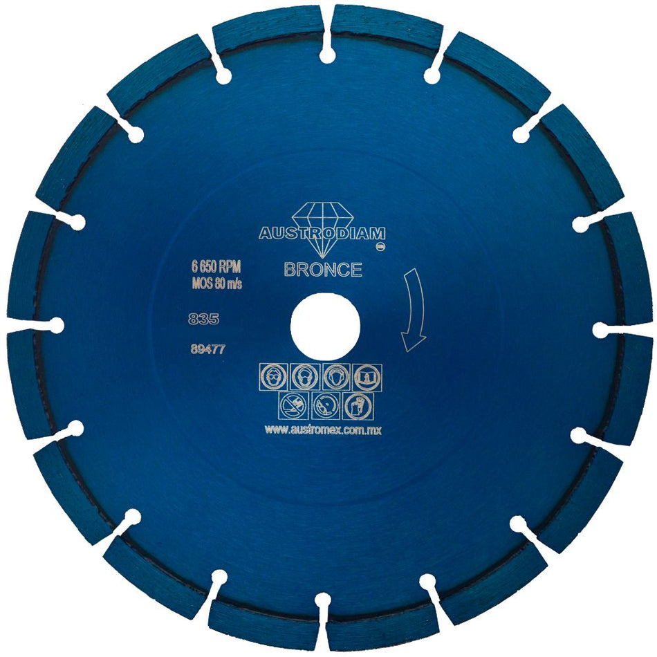 Disco de diamante de 230 x 2.8 x 22.23 m