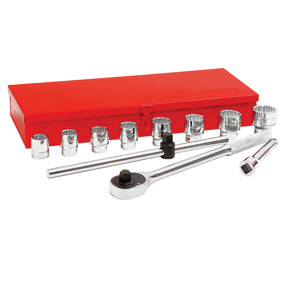 Juego de dados y accesorios cuadro de 3/4" en pulgadas, 12 piezas Urrea 5500NR