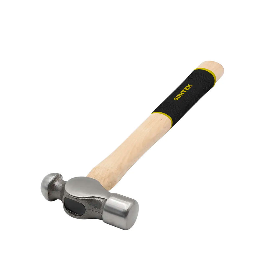Martillo pulido de bola con mango de madera con grip de 13", 12 oz Surtek 12SG