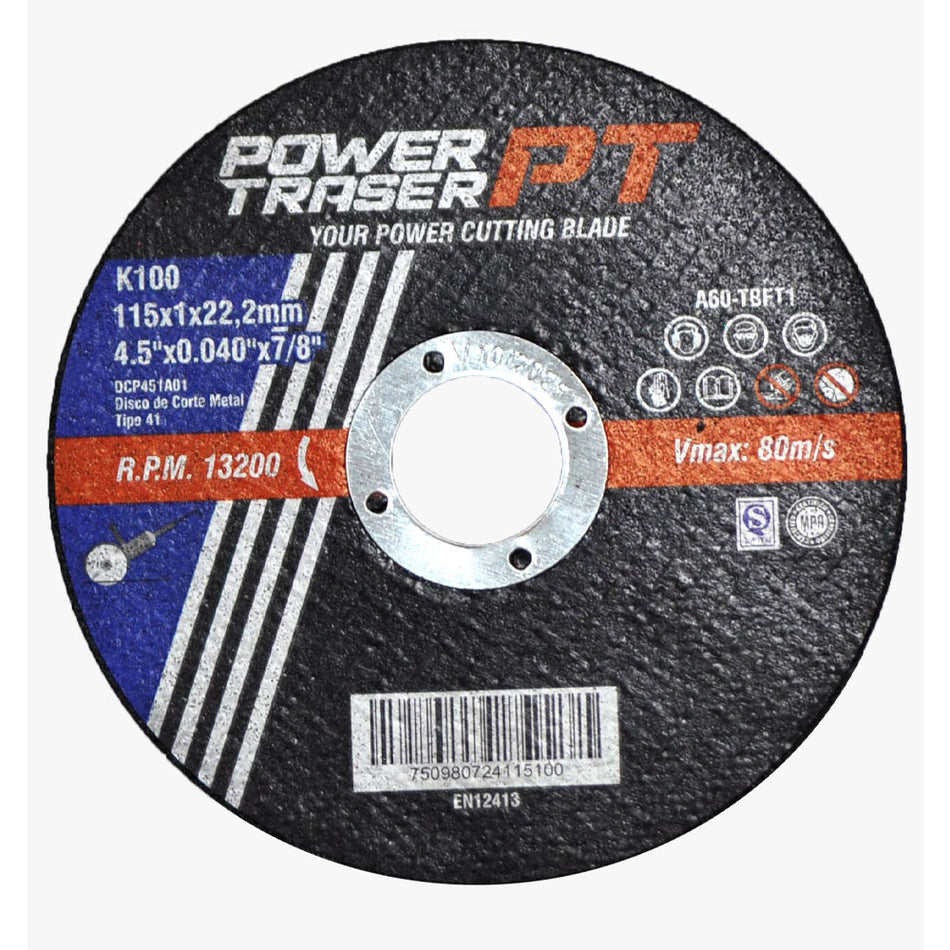 DISCO PARA CORTE METAL 4-1/2X .040 X 7/8