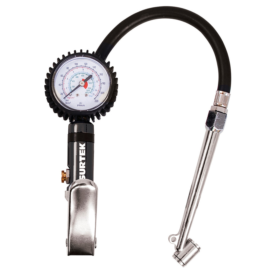 Inflador con manómetro 1/4" NPT Surtek 108113