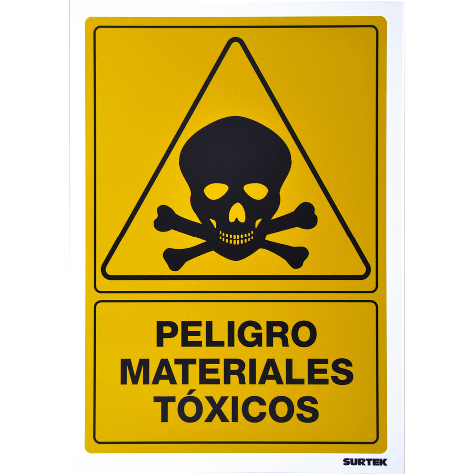 Señal "Peligro materiales tóxicos" Surtek SES35
