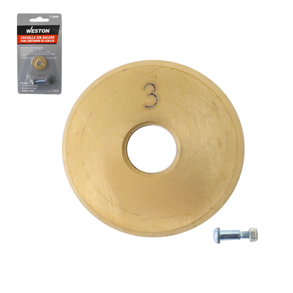 CUCHILLA D/CARBURO C. RECUB. D/TITANIO 2