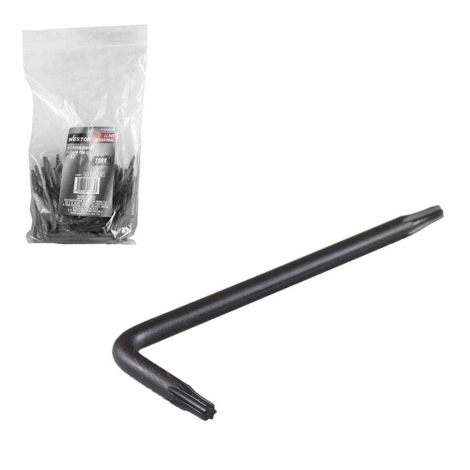 LLAVE HEX; L PUNTAS TORX CORTA CrV  T7Â 