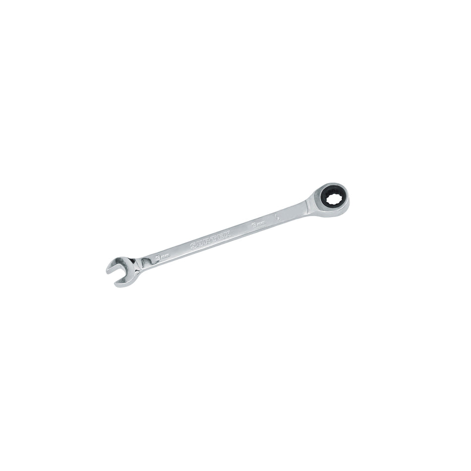Llave combinada pulido espejo de matraca métrica, 12 puntas, 9mm Surtek 100579