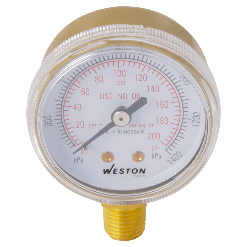 MANOM. D/ACETIL. 2" 1/4" NPT 0-400PSI/28