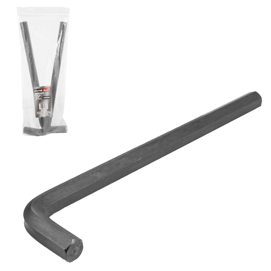 LLAVE HEX; L LARGA 1/2 (PRECIO X PZA - E