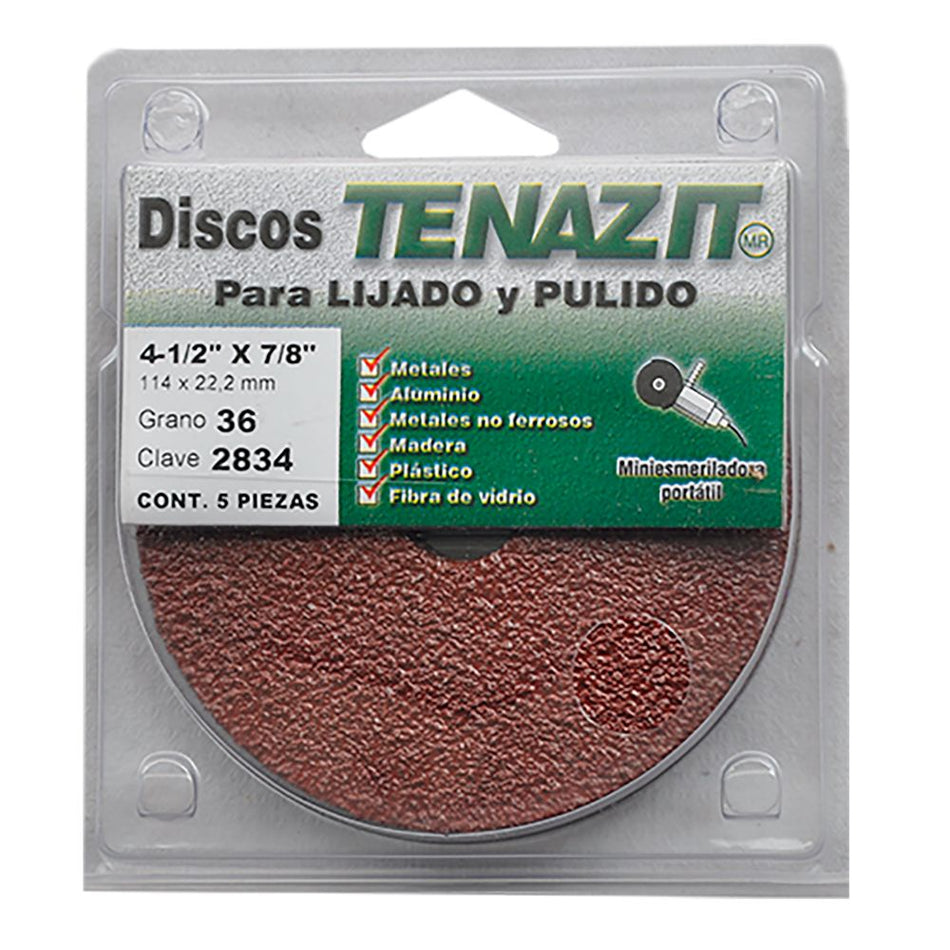 Paquete de fibrodiscos de óxido de alumi