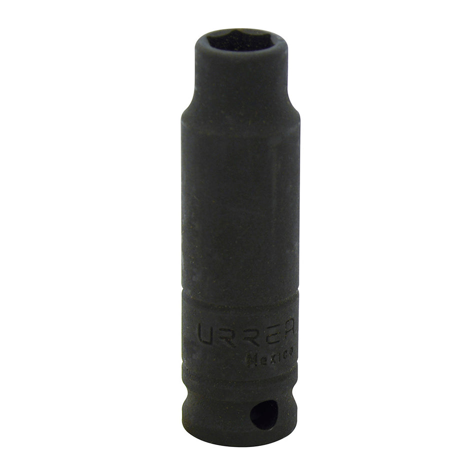Dado de impacto largo cuadro de 3/8", 6 puntas, en pulgadas, 7/16" Urrea 7714H