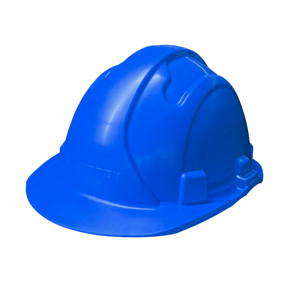 Casco de seguridad con ajuste de intervalos de 4 puntos, color azul Surtek CASZ