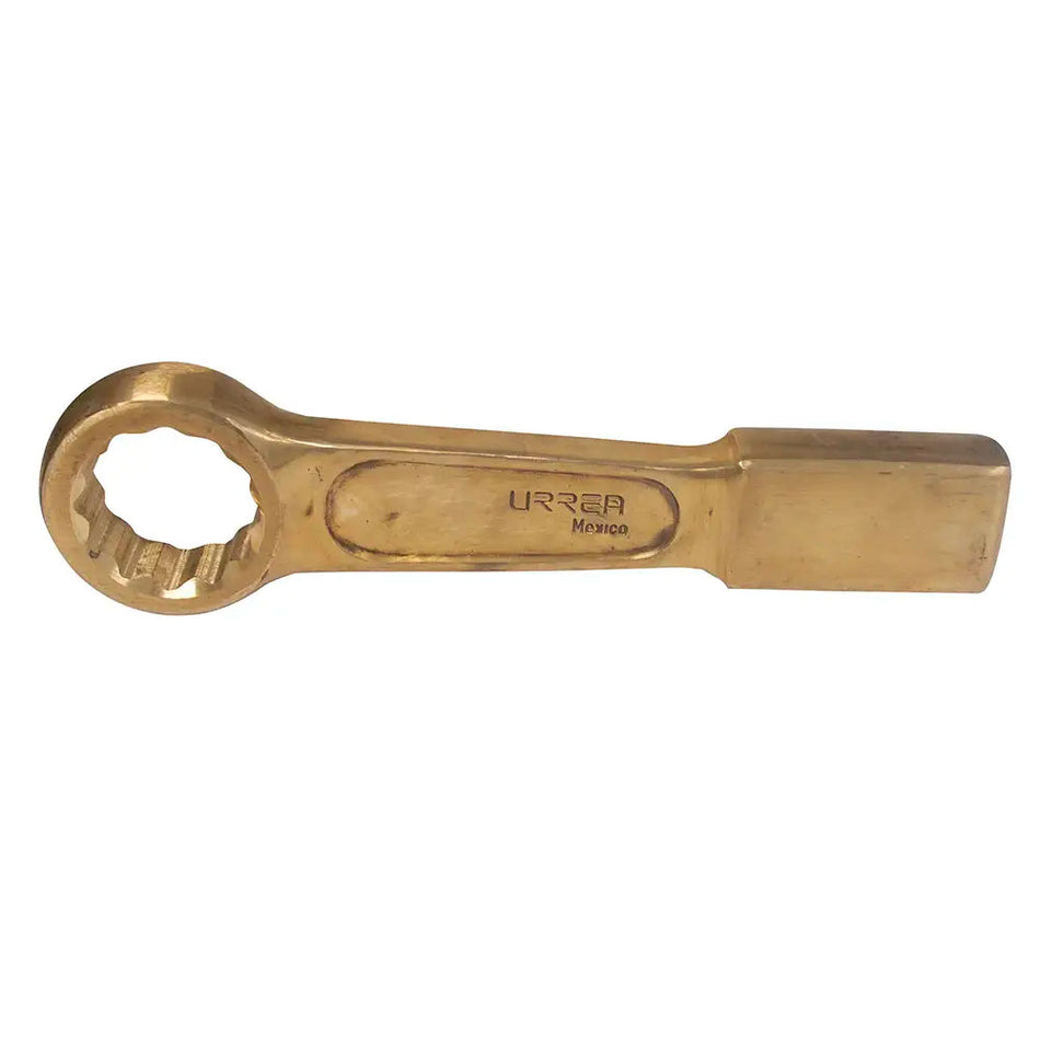 Llave de golpe plana de bronce-aluminio antichispa métrica, 12 puntas, 85 mm Urrea UH2785SWM
