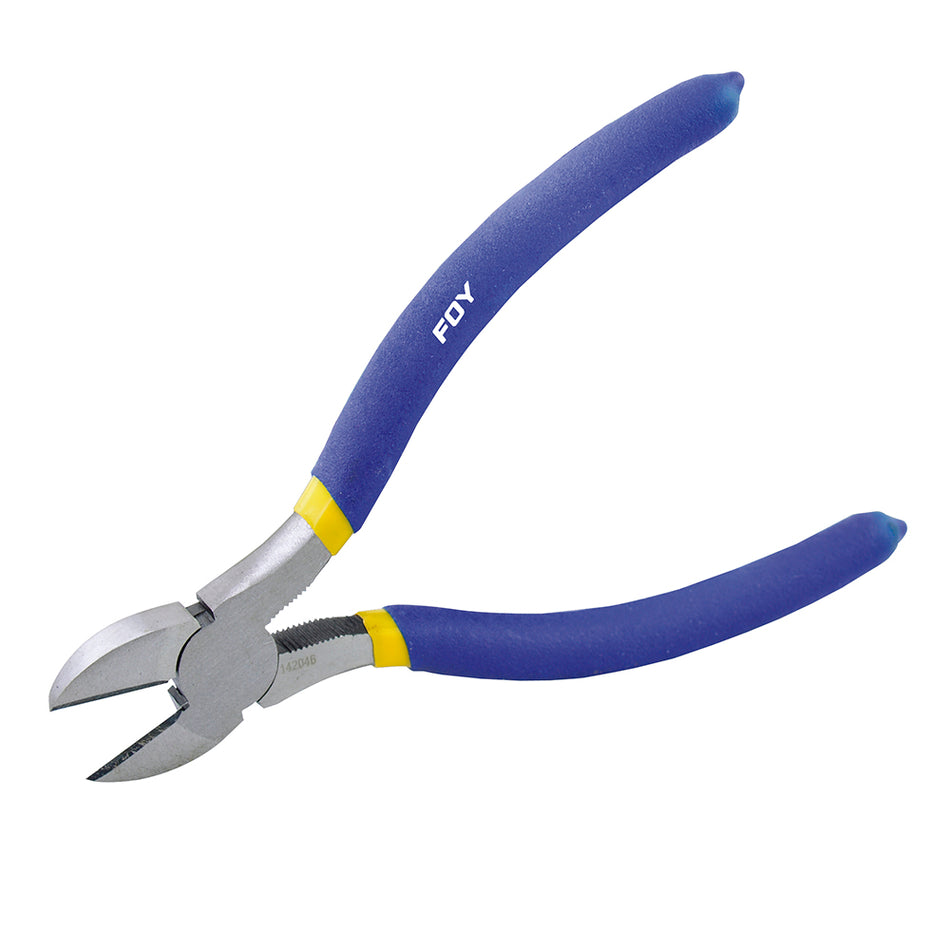 Pinza para electricista con mango con doble plastisol de 6" corte diagonal Foy 142046