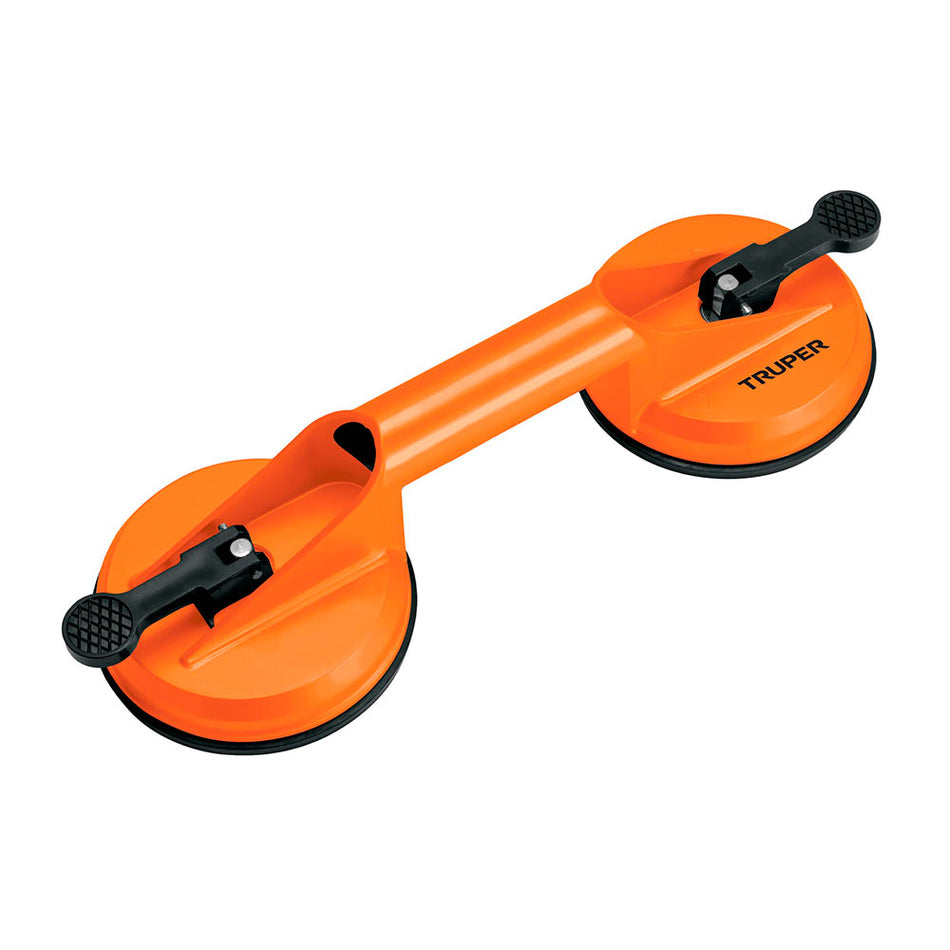 Ventosa de aluminio para vidrio, 2 copas