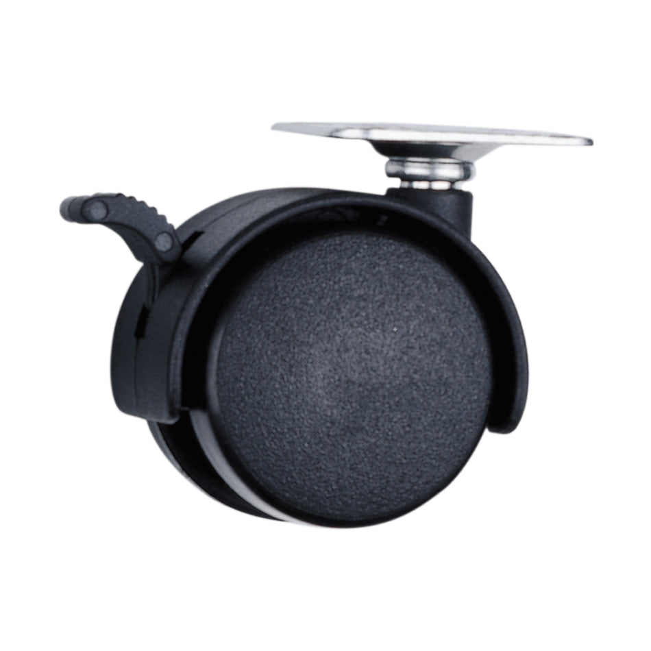 Rodaja tipo yoyo con placa con freno 40 mm Surtek RY4B