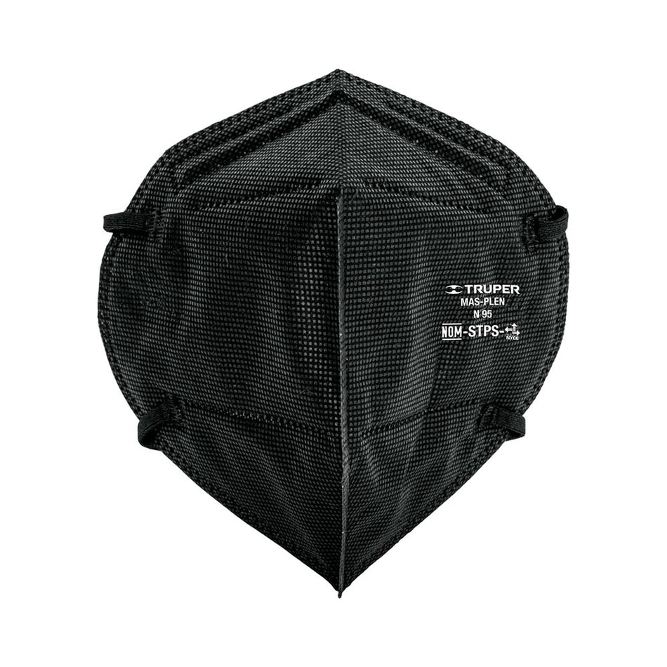 Respirador plegable N95 negro para polvo