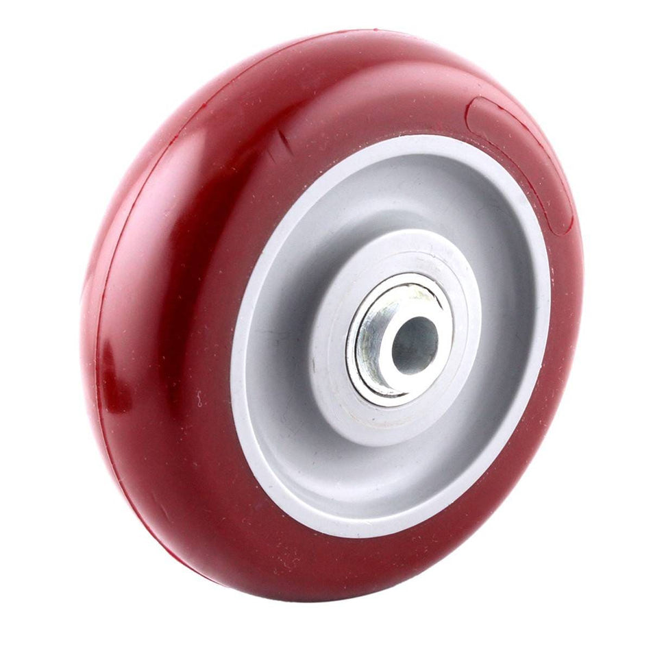 RUEDA MARRON PU 4X1-1/4" C/BALERO, WESTO